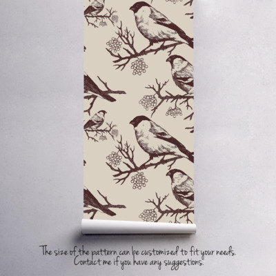 Fotobehang Goudvink op een tak