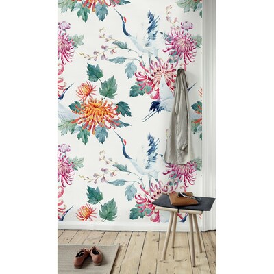 Fotobehang Een wereld vol kleurrijke bloemen