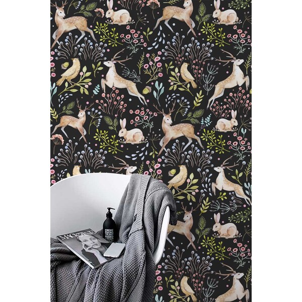 Fotobehang In het betoverde bos