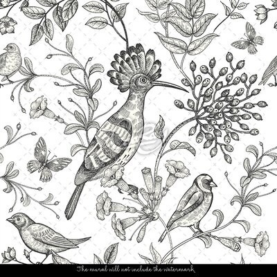 Fotobehang Zacht vogelgezang