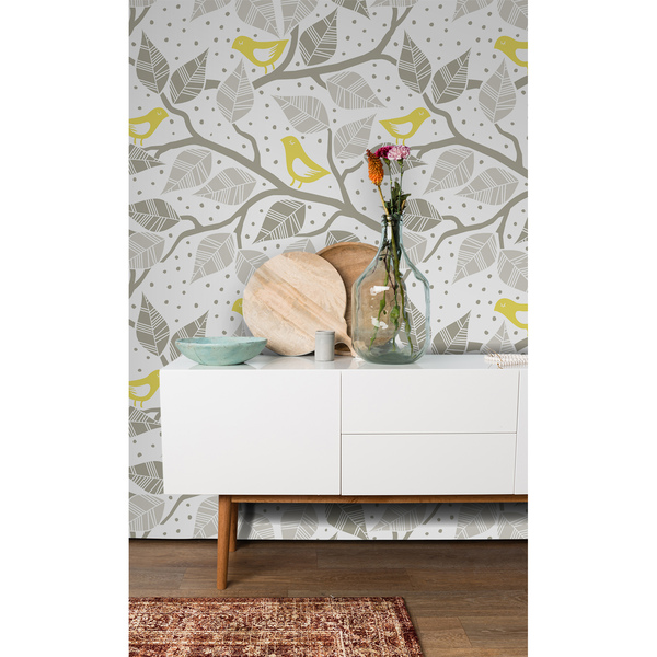 Fotobehang Het verhaal van de gouden vogels