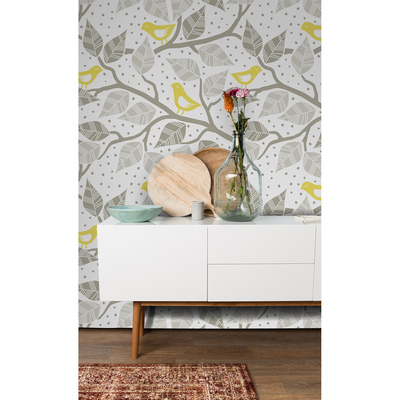 Fotobehang Het verhaal van de gouden vogels