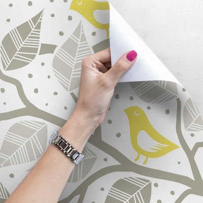 Fotobehang Het verhaal van de gouden vogels