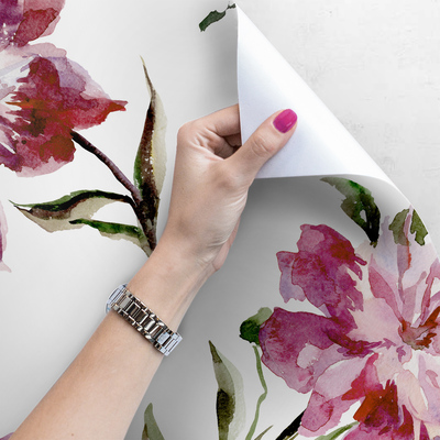 Fotobehang Gekke Pioenrozen