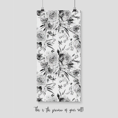 Fotobehang Romantische schets van een roos