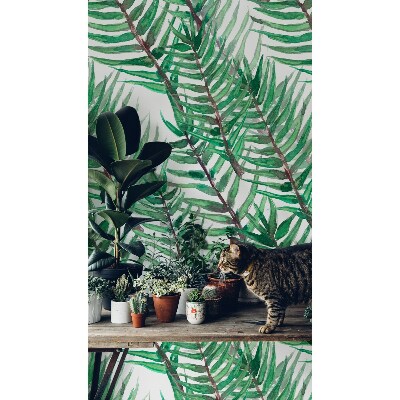 Fotobehang Gekantelde palmbladeren