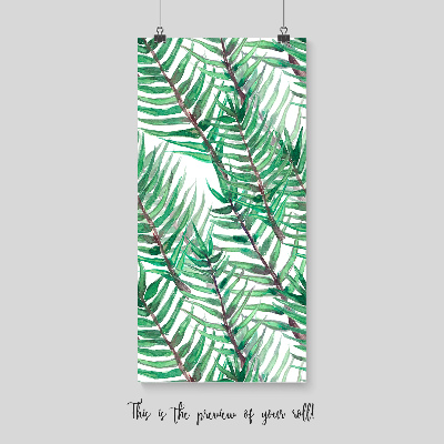 Fotobehang Gekantelde palmbladeren