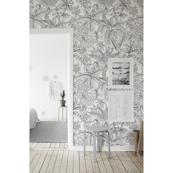 Fotobehang Een wandeling door het tropische woud