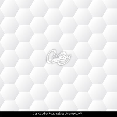 Fotobehang Zeshoekige tegels