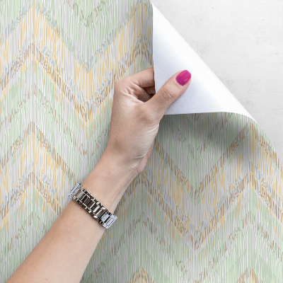 Fotobehang Pastel Zigzags