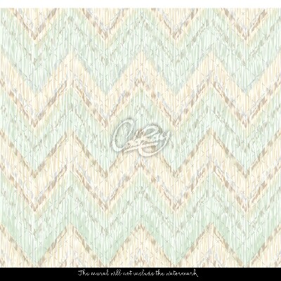 Fotobehang Pastel Zigzags