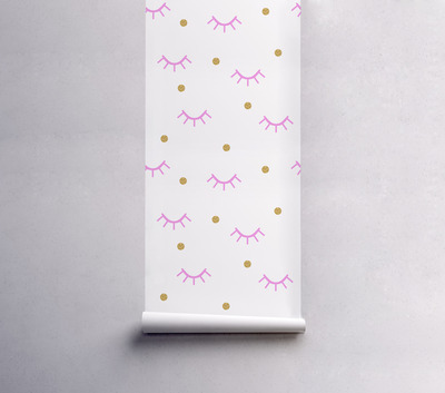 Fotobehang Van onder gesloten ogen