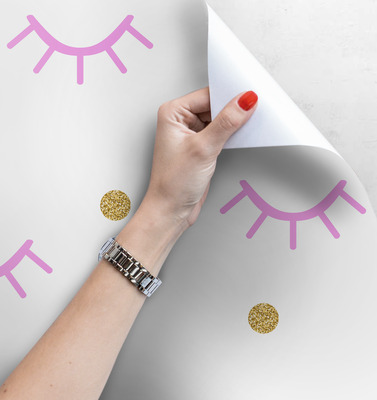 Fotobehang Van onder gesloten ogen