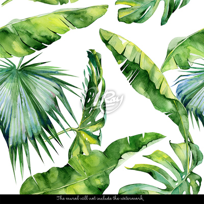 Fotobehang Bladeren van het paradijs