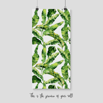 Fotobehang Bananenbladeren in de wind