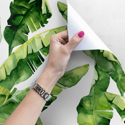 Fotobehang Bananenbladeren in de wind