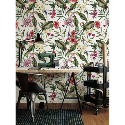 Fotobehang De schoonheid van exotische bloemen