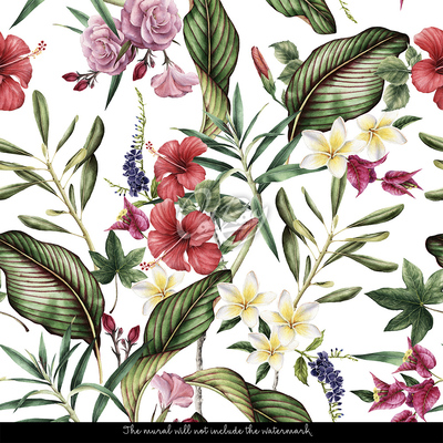 Fotobehang De schoonheid van exotische bloemen