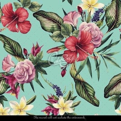 Fotobehang Hawaiiaanse lagune