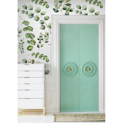 Fotobehang Rustgevend uitzicht op bladeren