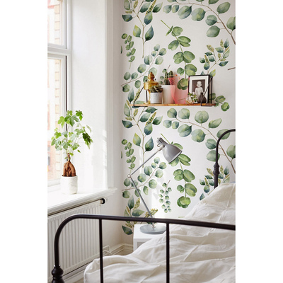 Fotobehang Rustgevend uitzicht op bladeren