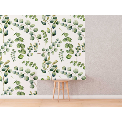 Fotobehang Rustgevend uitzicht op bladeren