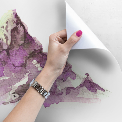 Fotobehang Bergen in het glazuur