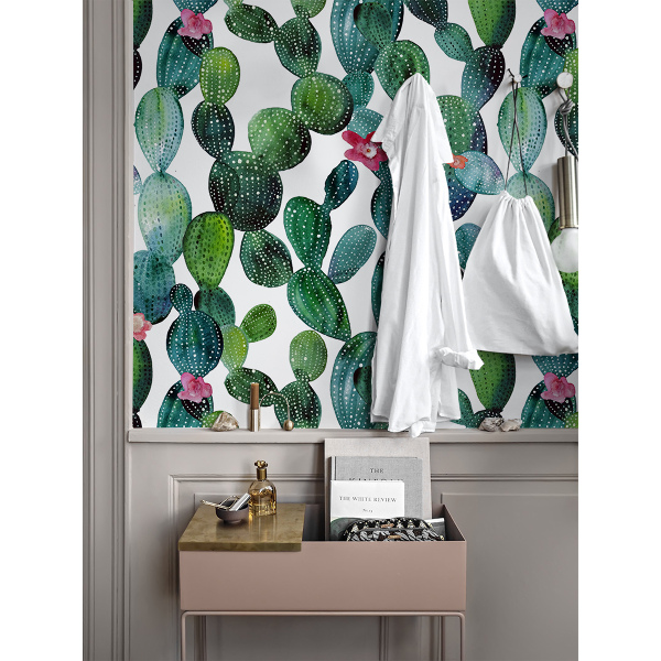 Fotobehang Bloemige Cactussen