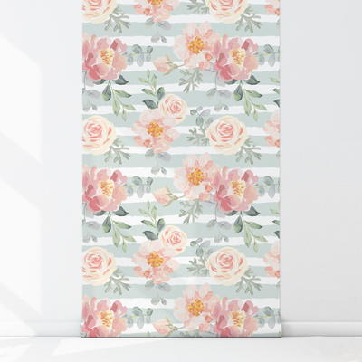 Fotobehang Subtiele rozen