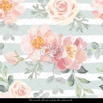 Fotobehang Subtiele rozen