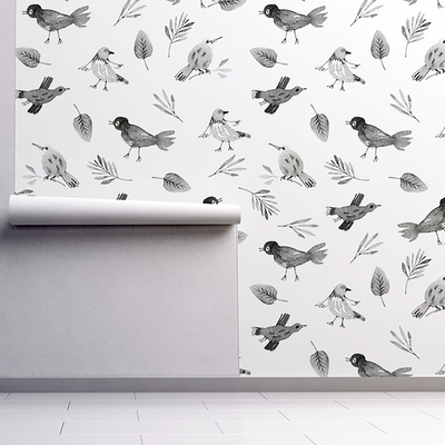 Fotobehang Hallo? Dit is Bird Radio.