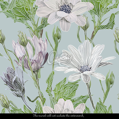 Fotobehang Wild boeket van Margarets