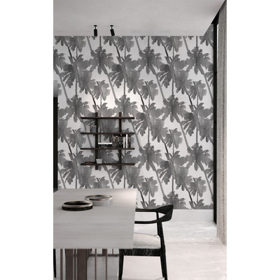 Fotobehang Schaduw van de grijze palmen