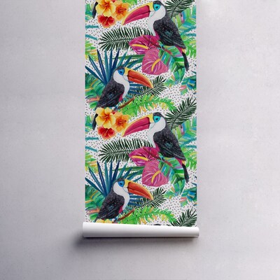 Fotobehang Paradijswereld van Toekans