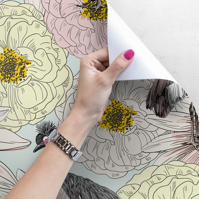 Fotobehang Pastelland