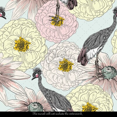 Fotobehang Pastelland