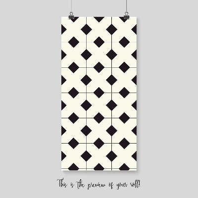 Fotobehang Zwart-witte vierkanten