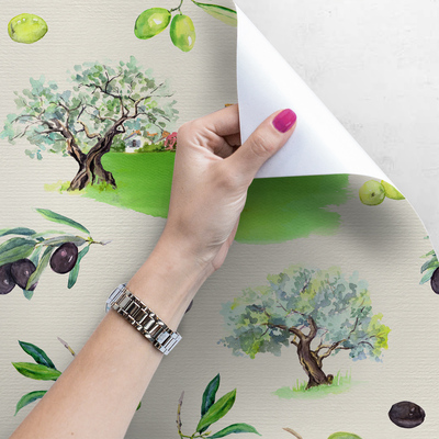 Fotobehang Rust in de olijfgaard