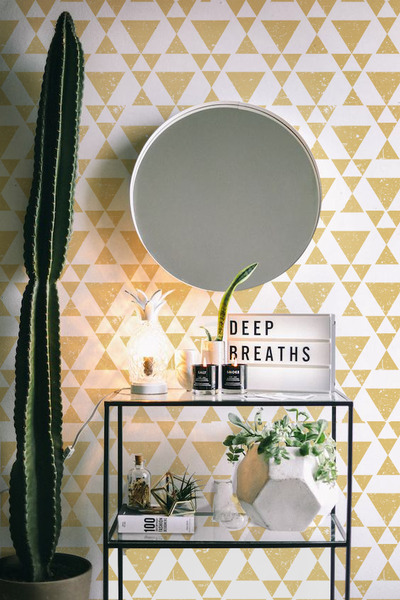 Fotobehang Driehoekige compositie