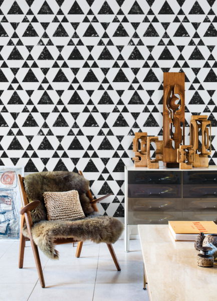 Fotobehang Grunge Driehoeken