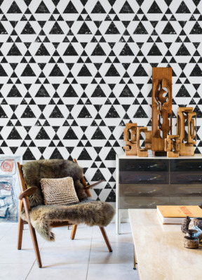 Fotobehang Grunge Driehoeken