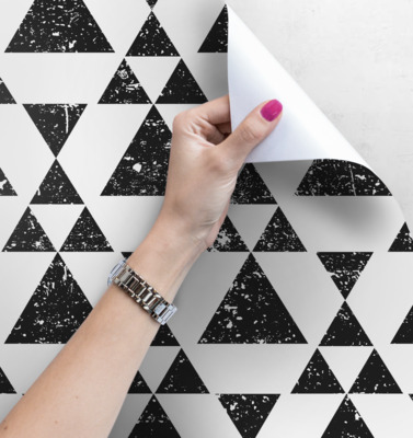 Fotobehang Grunge Driehoeken