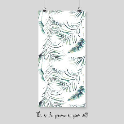 Fotobehang Exotische pastelbladeren