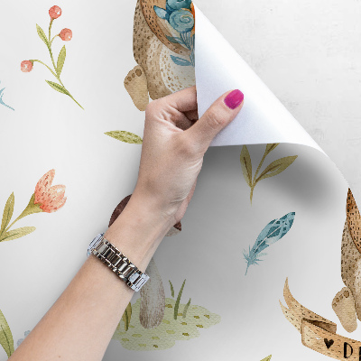 Fotobehang Vriendelijke berenwelpen in de open plek