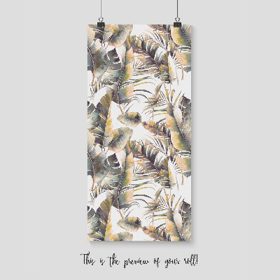 Fotobehang Regenboog bananenbladeren