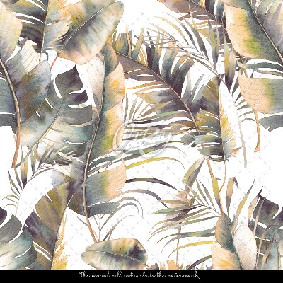 Fotobehang Regenboog bananenbladeren