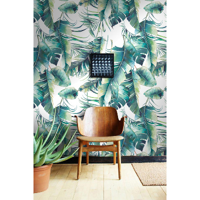 Fotobehang In het struikgewas van turquoise bladeren