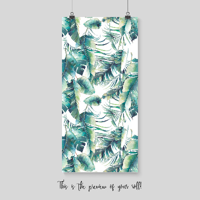 Fotobehang In het struikgewas van turquoise bladeren