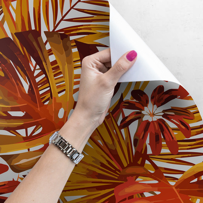 Fotobehang Vlam Monstera Bladeren