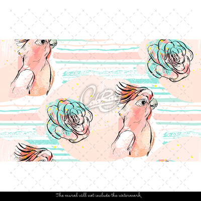 Fotobehang Lieve papegaaien